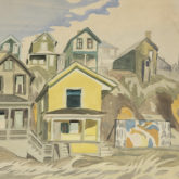 Billboard and Hillside Houses