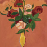 Flowers in a Yellow Vase