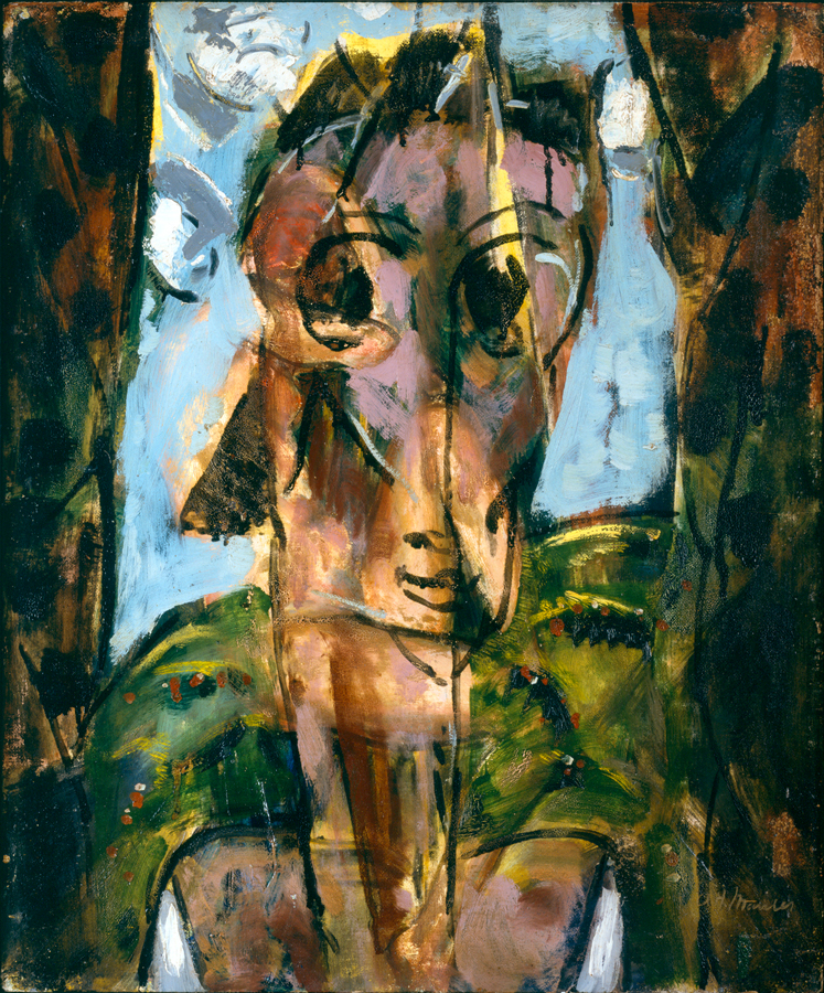 Head in Window
