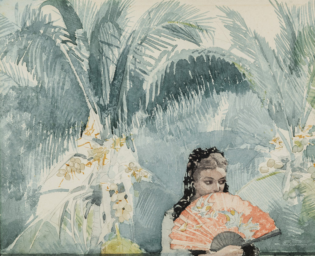 Spanish Girl with a Fan
